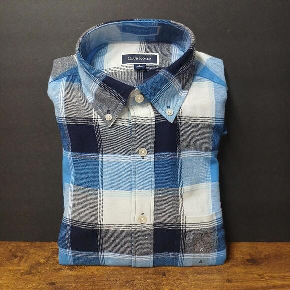 Club Room Other - Club Room Men's Blue Flannel Button Up Shirt Size Small